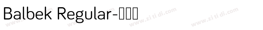 Balbek Regular字体转换